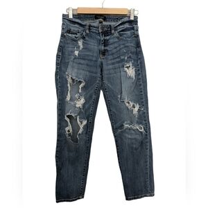 JUDY BLUE Boyfriend Fit Distressed Jeans Size‎ 5/27